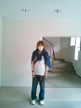 「家族旅行」｜△◯【WEARカラオケ・クレゲ部】さん（メンズ・173cm）の夏コーディネート
