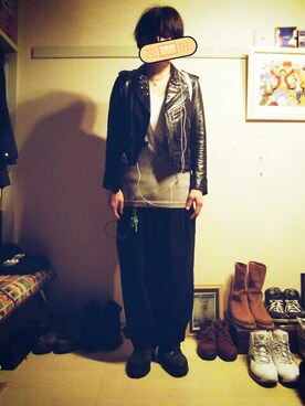 「MARGIELA」｜「アイテム（アクセサリー）」を使った、△◯【WEARカラオケ・クレゲ部】さん（メンズ・173cm）の秋コーディネート
