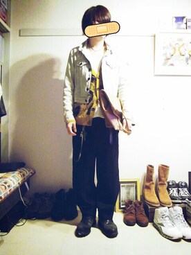 「MARGIELA」｜「アイテム（アクセサリー）」を使った、△◯【WEARカラオケ・クレゲ部】さん（メンズ・173cm）の秋コーディネート