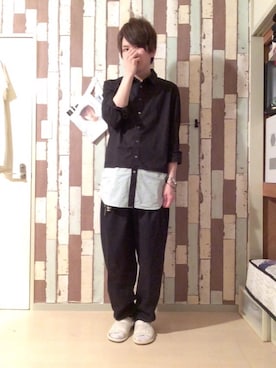 「N.HOOLYWOOD（N.ハリウッド）のアイテム（サンダル）」を使った、△◯【WEARカラオケ・クレゲ部】さん（メンズ・173cm）の夏コーディネート