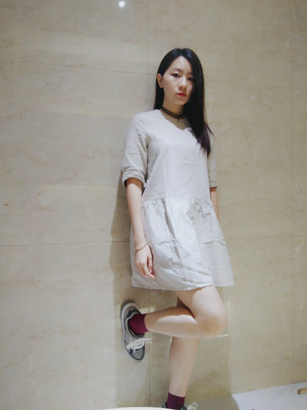 「beige、ootd、autumn、秋服、Earth tone、soft、chic」｜「IG shopのアイテム（チュニック、ベージュ系）」を使った、Yukariveraさん（レディース・166cm）の秋コーディネートの1枚目の写真