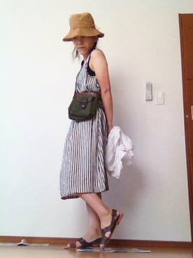 「GOSH(ゴッシュ)のアイテム」を使った、miyoさん(レディース・155cm)の夏コーディネート