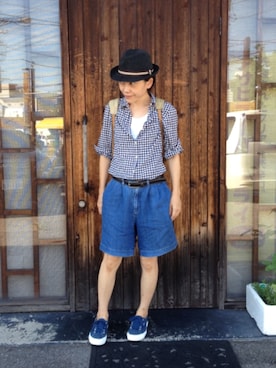 「Anderson's（アンダーソンズ）のアイテム」を使った、miyoさん（レディース・155cm）の秋コーディネート
