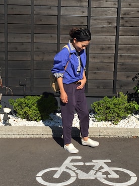 「Anderson's（アンダーソンズ）のアイテム」を使った、miyoさん（レディース・155cm）の秋コーディネート