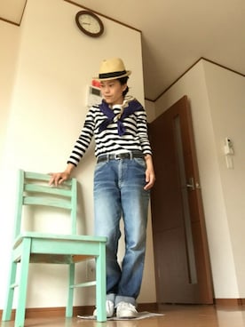 「Anderson's（アンダーソンズ）のアイテム」を使った、miyoさん（レディース・155cm）の春コーディネート