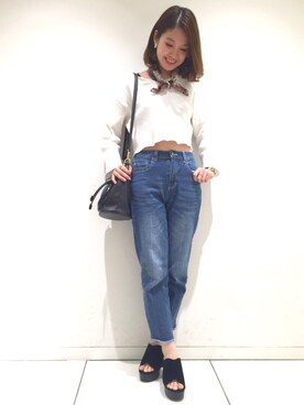 「カットオフ」｜mayuko     (きたまゆ)さん（レディース・160cm）の冬コーディネート