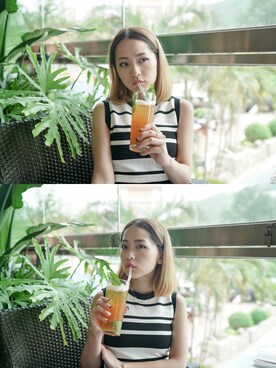 「lazyday」｜Boo Chongさん（レディース・157cm）の夏コーディネート