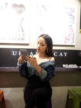「ZALORA（-）のアイテム（ジャケット/アウター）」を使った、Boo Chongさん（レディース・157cm）の秋コーディネート