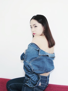 「ZALORA（-）のアイテム（ジャケット/アウター）」を使った、Boo Chongさん（レディース・157cm）の秋コーディネート