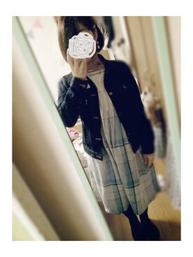 「デニムジャケット  ワンピース」｜s a k i k oさん（レディース・160cm）の秋コーディネート