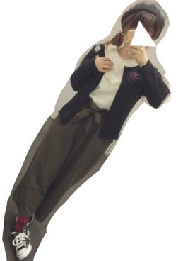 「salut!（サリュ!）のｽﾃｯﾁﾍﾞﾚｰ帽（ハンチング/ベレー帽、グレー系）」を使った、s a k i k oさん（レディース・160cm）の秋コーディネート