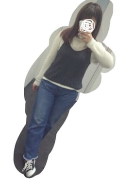 「無印良品（ムジルシリョウヒン）のアイテム（ニット/セーター、ホワイト系）」を使った、s a k i k oさん（レディース・160cm）の冬コーディネート