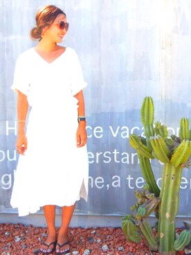 宮原英里さん（レディース・168cm）の夏コーディネート