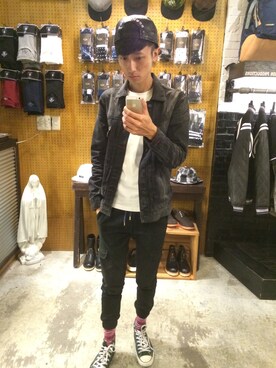 Ed shu.さん(メンズ・181cm)の冬コーディネート
