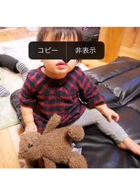 「babygap」｜「アイテム（チュニック）」を使った、まなたんさん（キッズ・80cm）の秋コーディネート