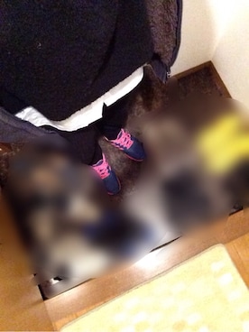 「黒ニット」｜yumeさん（レディース・160cm）の冬コーディネート