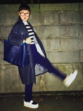「loaf（ローフ）のアイテム」を使った、amiさん（レディース・163cm）の春コーディネート