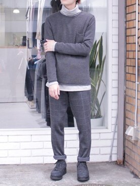 「FACTOTUM（ファクトタム）のアイテム（ブーツ）」を使った、FACTOTUMsendaiさん（メンズ・170cm）の秋コーディネート