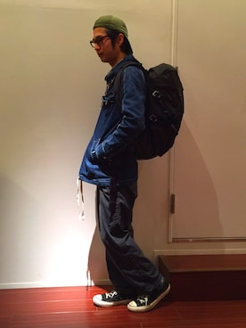 「ゆるカジ」｜「アイテム（ジャケット/アウター）」を使った、Keijiさん（メンズ・169cm）の春コーディネート
