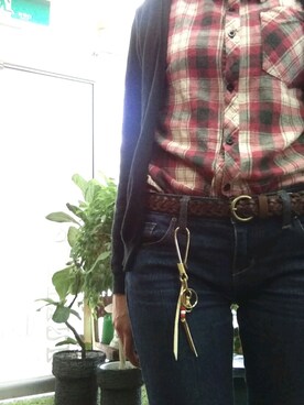 「REDMOON（レッドムーン）のアイテム（財布/小物）」を使った、Neolatineさん（レディース・165cm）の秋コーディネート