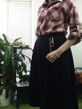 「REDMOON（レッドムーン）のアイテム（財布/小物）」を使った、Neolatineさん（レディース・165cm）の秋コーディネート
