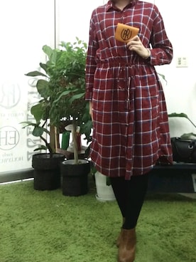 「REDMOON（レッドムーン）のアイテム（財布/小物）」を使った、Neolatineさん（レディース・165cm）の秋コーディネート