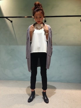 「INTERPLANET WINGS（インタープラネットウィング）のアイテム」を使った、momoさん（レディース・162cm）の秋コーディネート