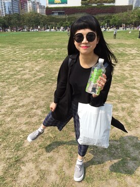 「アイテム（ピーコート）」を使った、Feiさん（レディース・163cm・10代）の春コーディネート