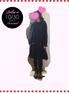 「仕事着」｜「アイテム（シャツワンピース）」を使った、naocoさん（レディース・155cm）の秋コーディネート