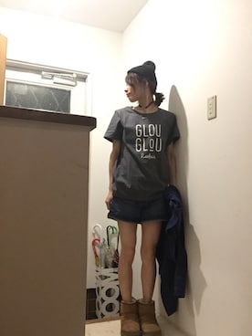 「ニットキャップ」｜「アイテム（シャツワンピース）」を使った、naocoさん（レディース・155cm）の春コーディネート