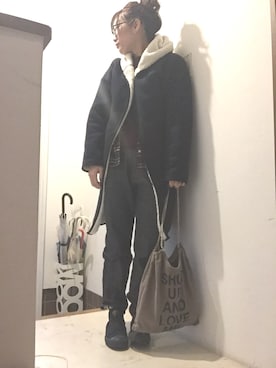 「裏地起毛」｜naocoさん（レディース・155cm）の秋コーディネート