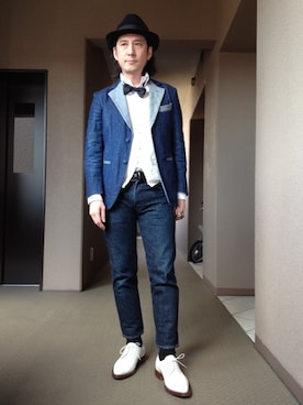 「タキシード」｜「アイテム（その他）」を使った、YasushiImanishiさん（メンズ・168cm）の春コーディネート