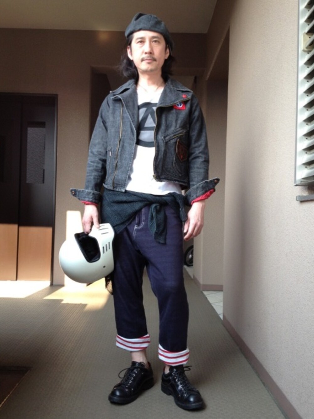 evisu エビィス エビスジーンズ ライダース Gジャン 38 バイカー 楽天