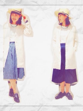 「フレンチカジュアル」｜シミソトさん（レディース・165cm）の春コーディネート