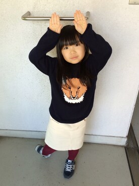 ゆうじぃさんさん（キッズ・130cm）の秋コーディネート