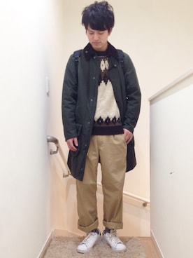 「アイテム（その他アウター）」を使った、±30分さん（メンズ・171cm・20代）の冬コーディネート