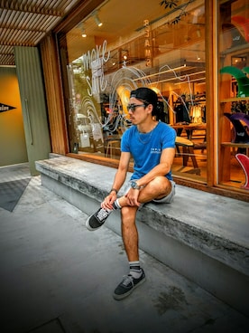 「ZARA MANのアイテム」を使った、hirazacさん（メンズ・173cm）の夏コーディネート