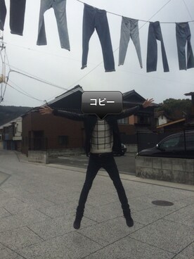 「LAD MUSICIAN（ラッドミュージシャン）のアイテム（その他アウター）」を使った、とおるざえもんさん（メンズ・184cm）の冬コーディネート