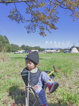 「CONVERSE（コンバース）のCHILD ALL STAR N RBW Z HI / チャイルド オールスター N RBW Z HI（スニーカー、レッド系）」を使った、KAMAさん（レディース・150cm）の秋コーディネート