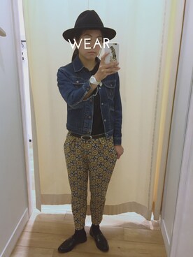 「Soareak（ソアリーク）のアイテム（パンツ）」を使った、KAMAさん（レディース・151cm）の秋コーディネート
