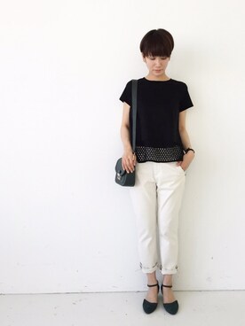 「アイテム（セットアップ）」を使った、kecoさん（レディース・162cm）の夏コーディネート