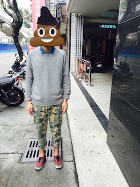 「WILD THINGS（ワイルドシングス）のアイテム（チノパンツ）」を使った、Mr.lovelypoopさん（メンズ・175cm）の冬コーディネート