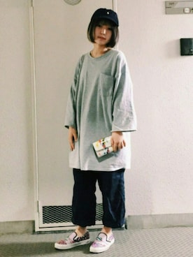 「macromauro（マクロマウロ）のアイテム（財布/小物）」を使った、りっかさん（レディース・152cm）の春コーディネート
