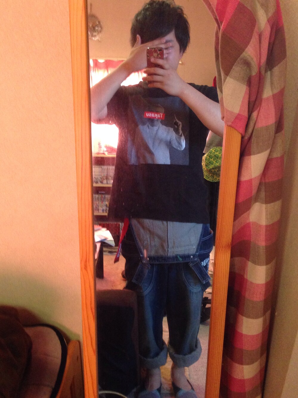 「ストリート、低身長、PUNK DRANKERS、ロリクレ」｜「PUNK DRUNKERSのアイテム（Tシャツ/カットソー、ブラック系）」を使った、しけーやさん（メンズ・163cm）の夏コーディネートの1枚目の写真