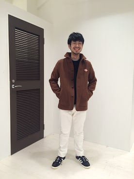 「orSlow（オアスロウ）のアイテム（パンツ）」を使った、BABAさん（メンズ・166cm）の秋コーディネート