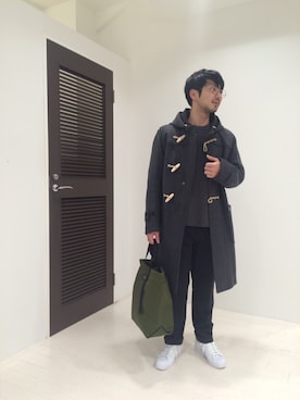 「アイテム（その他アウター、グレー系）」を使った、BABAさん（メンズ・166cm）の秋コーディネート