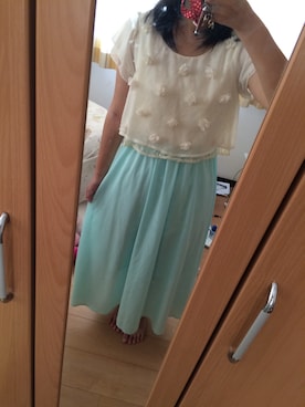 「PATTERN（パターン）のアイテム」を使った、みるふぃさん（レディース・154cm）の夏コーディネート