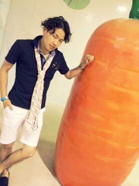 「TAKEO KIKUCHI（タケオキクチ）のアイテム（その他シューズ）」を使った、”☆ちゃる☆”さん（メンズ・172cm）の春コーディネート
