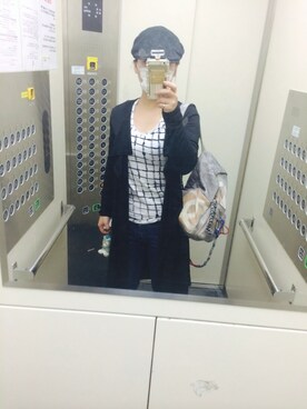 「ZARA（ザラ）のアイテム（Tシャツ/カットソー、ホワイト系）」を使った、ogiさん（レディース・158cm）の秋コーディネート