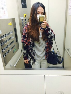 「L.G.B.（ルグランブルー）のアイテム（その他アウター、その他）」を使った、ogiさん（レディース・158cm）の秋コーディネート